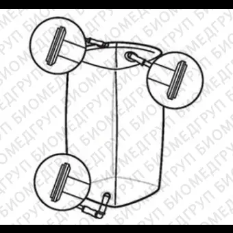 Мешки для сбора, хранения и транспортировки культуральной жидкости 3D Productainer BPCs, 200 литров, материал CX514, 3 порта, Thermo FS, SH30672.03