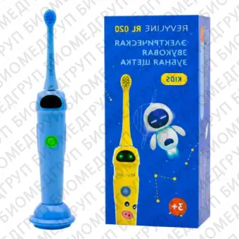 Звуковая электрическая зубная щетка Revyline RL 020 Kids синяя