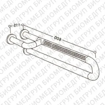 Поручень HS002 Uобразный для умывальника/туалета