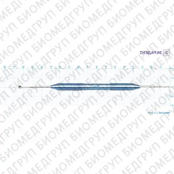1102  ложка кюретажная прямая средняя 2,2/3,3