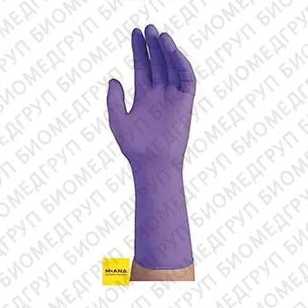 Перчатки нитриловые, длина 30 см, толщина 0,15/0,12/0,09, рельефная поверхность пальцев NitrileXtra, фиолетовый, KimberlyClark, 97613уп, размер L, 50 шт.