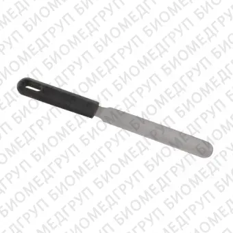 Шпатель с ручкой из поливинилхлорида, длина 350 мм, лопатка 25040 мм, автоклавируемый, нержавеющая сталь, Bochem, 3503