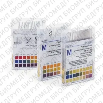 Индикаторная бумага pH 2,54,5, шаг 0,5, Merck Millipore, 1095410001, 100 полосок