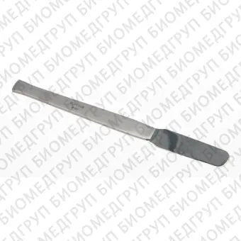 Шпатель препаровальный с ручкой из нержавеющей стали, длина 150 мм, гибкая лопатка 5015 мм, нержавеющая сталь, тип 3, Bochem, 3446