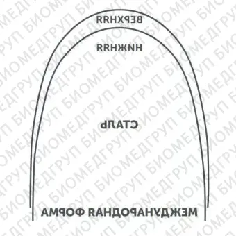 Дуги ортодонтические международная форма верхние INT Niti TA U .014/.36