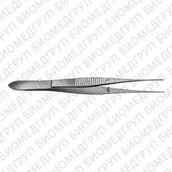 OC024R  пинцет хирургический, прямой, длина 100 мм