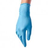 Перчатки нитриловые, длина 24 см, голубые, размер XL, 50 пар./уп., Импорт, MME-NPFFT-BB-CL-505ду