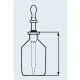 Капельница дозирующая 100 мл, прозрачное стекло, шлиф 14/15, высота 105 мм, DWK Life Sciences (Duran, Wheaton, Kimble), 232702404