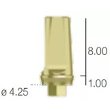 Абатмент прямой, переустанавливаемый, (анат. шейка) Sweden&Martina (4.25 мм х 12 мм шейка 1 A-MDR-425-1)