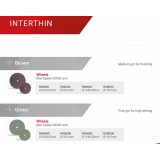 Полир INTERTHIN универсальный для обработки золота, акрила и керамики, 1шт. Reddish Stone (R32N3N 16 мм х 1 мм Зеленый Колесо)